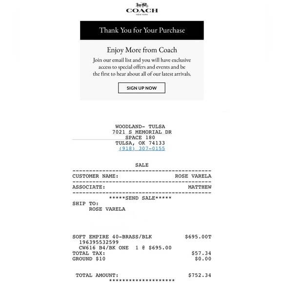 Coach Empire 40 *MAY BE WILLING TO TRADE* - Picture 6 of 6